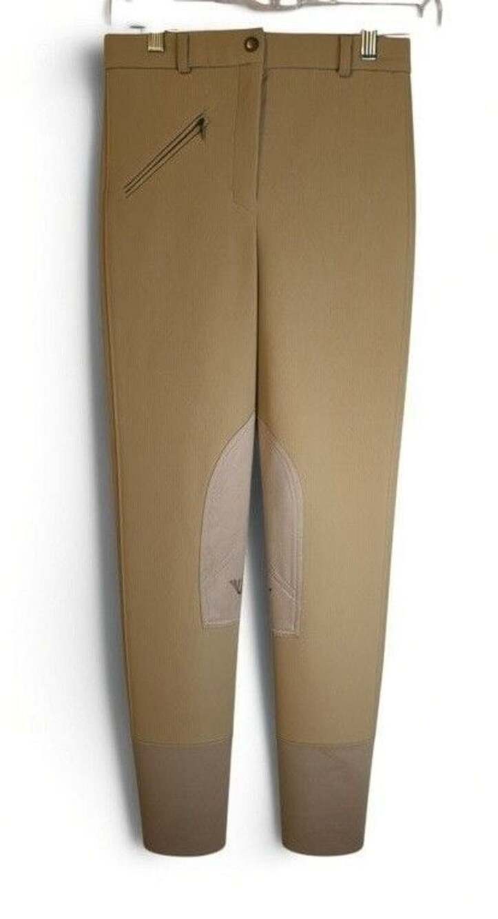 Tuffrider Knee Patch Breeches Size 26 Light Tan